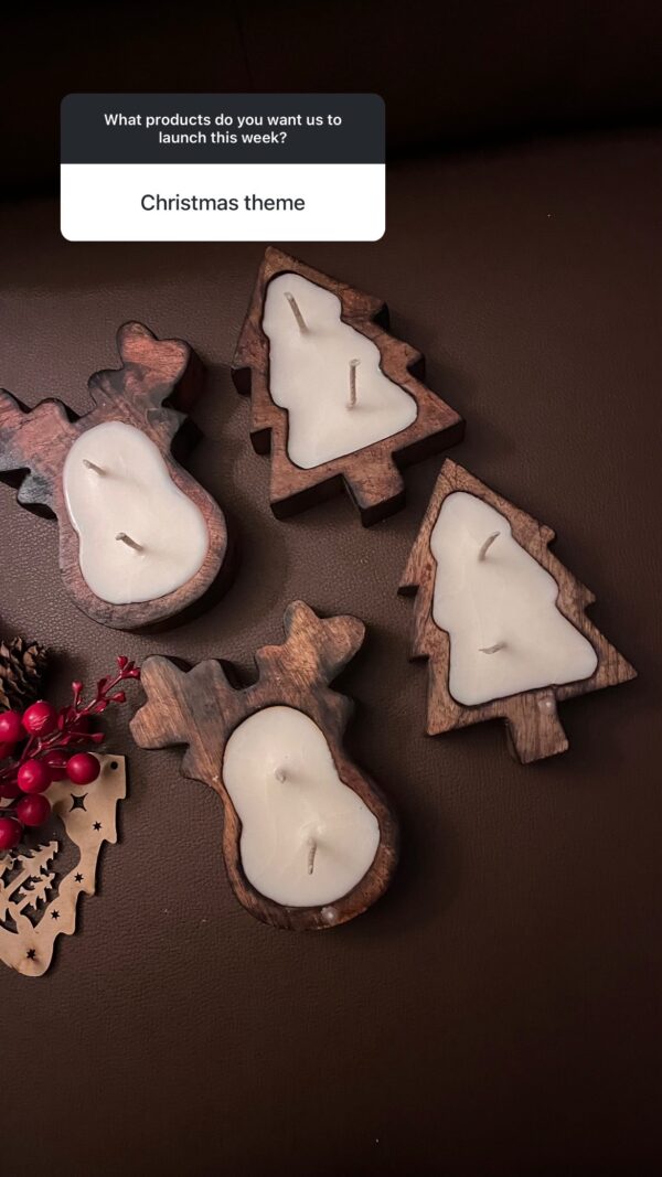 Wooden Bowl candle