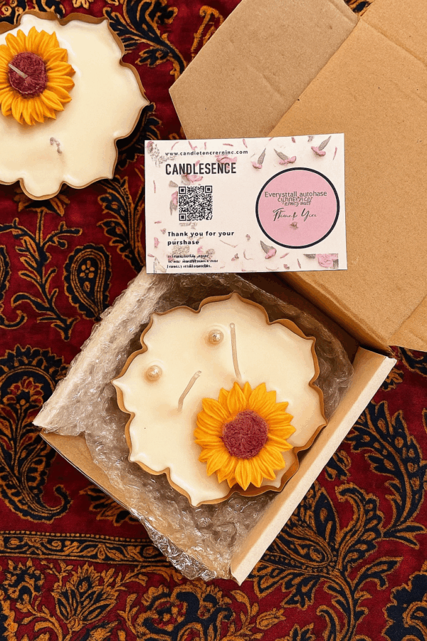 Sunflower Urli Candle - Image 4